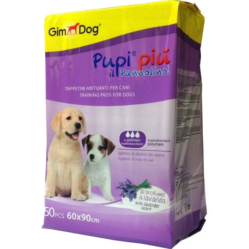 Gimdog Lavanta Kokulu Büyük Boy Köpek Tuvalet Pedi 60x90 cm - 50’li Paket (Hediyeli Ürün!)