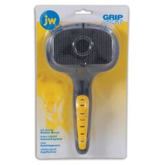 JW Gripsoft Basmalı Köpek Tarağı – Büyük Boy | Ergonomik Saplı, Tüy Dökülmesini Azaltan Tarak
