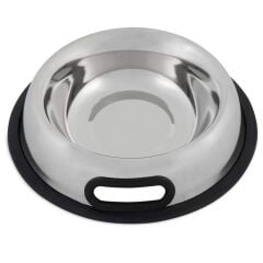 Paslanmaz Çelik Köpek Mama ve Su Kabı – Kaydırmaz Tabanlı, 500 ml