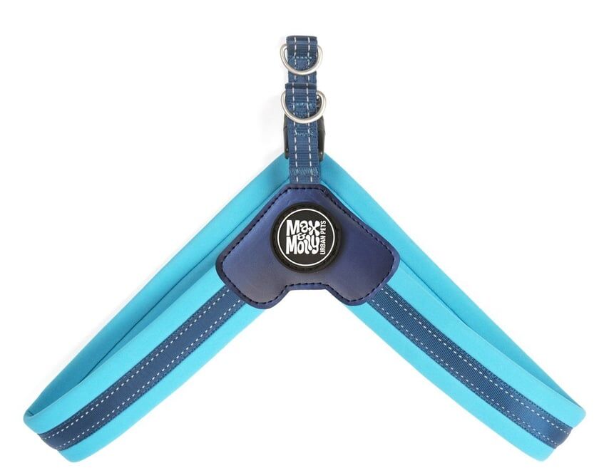 Max & Molly Matrix Blue Q-Fit Köpek Göğüs Tasması XXS