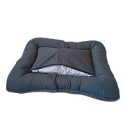 ElfinPAWS 75x95 cm Su Geçirmez Alezli Çift Taraflı Köpek Yatağı Kedi Yatağı – Antrasit