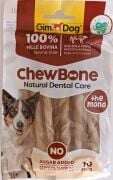 Gimdog Chew Bone Naturel Burgu Köpek Çiğneme Kemiği – 10'lu Paket